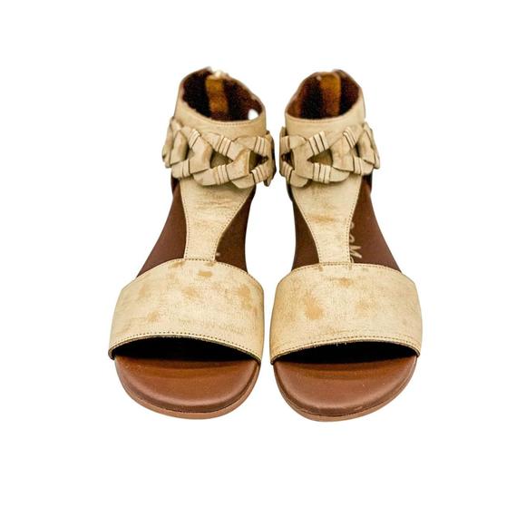 NEW NAUGHTY MONKEY women loop d loop sandals in white - Picture 2 of 6